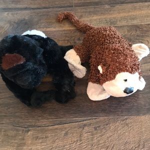 Two webkinz monkeys